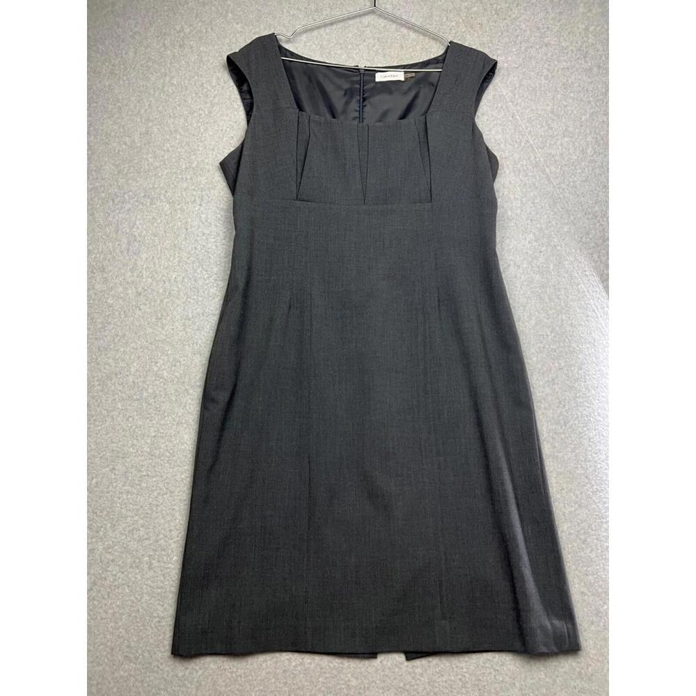 Calvin Klein Black Sleeveless Sheath Dress
